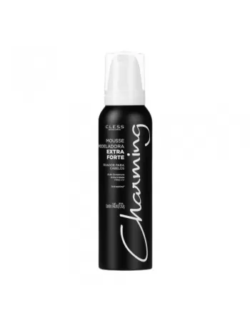 CLESS CHARMING MOUSSE 140ML FIX EXT FORTE BLACK (G)