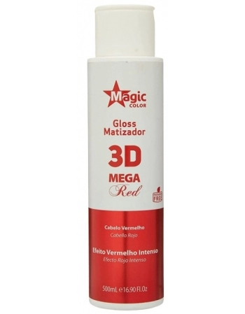 MAGIC COLOR MATIZADOR 500ML 3D GLOSS MEGA RED