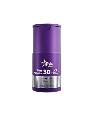 MAGIC COLOR MATIZADOR 100ML 3D GLOS ICE BLON CINZA