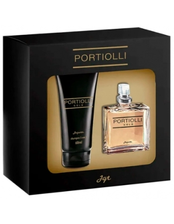 JEQUITI KIT PORTIOLLI GOLD ( 1 DES COL MASCULINA 25 ML + 1 SH 3 EM 1 - 60ML)