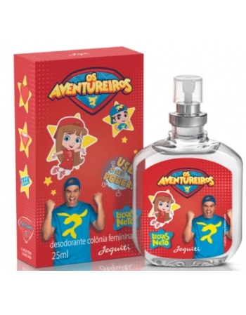 JEQUITI COLONIA DESODORANTE FEMININA LUCCAS NETO OS AVENTUREIROS 25 ML