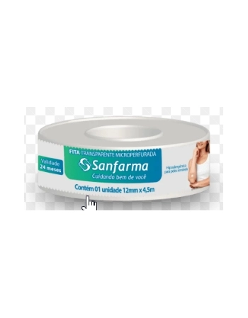 SANFARMA FITA TRANSPARENTE MICROPERFURADA (12 MM X 4,5 M)
