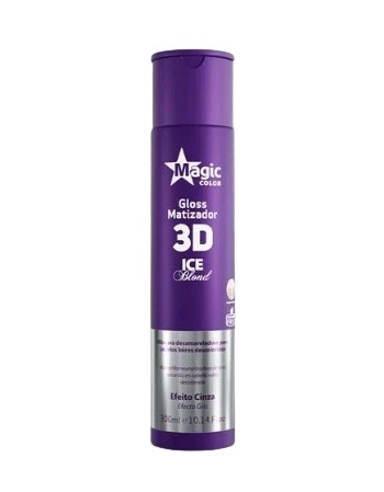 MAGIC COLOR MATIZADOR 300ML 3D GLOSS ICE BLOND EFE CINZA