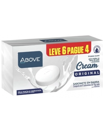 ABOVE SABONETE EM BARRA CREAM ORIGINAL 75G (LEVE 6 PAGUE 4)