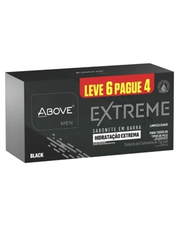 ABOVE SABONETE EM BARRA EXTREME BLACK 75G (LEVE 6 PAGUE 4)