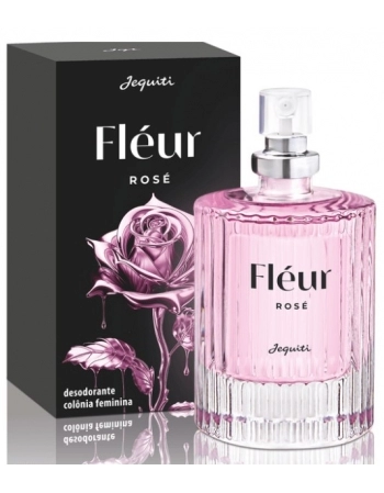 JEQUITI COLONIA DESODORANTE FEMININA FLEUR ROSE 25 ML