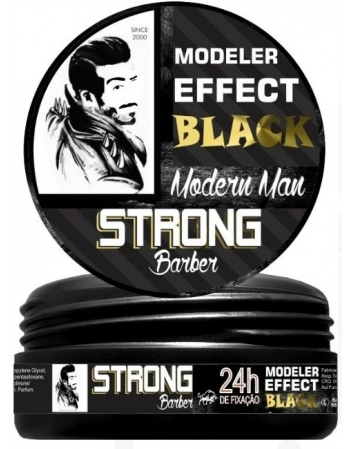 STRONG BARBER POMADA MODELADORA BLACK 150G