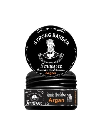 STRONG BARBER POMADA MODELADORA CARAMELO ARGAN 80G