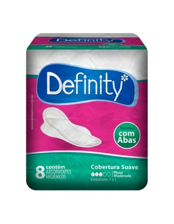 EVERGREEN ABSORVENTE DEFINITY 1A1 C/ABAS 8 UNID