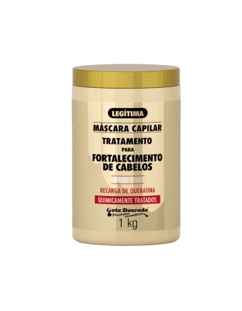 GOTA DOURADA MASCARA CAPILAR QUIMICAMENTE TRATADOS 1K