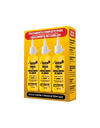 GOTA DOURADA TONICO FORTALECIMENTO ALHO 100ML (KIT C/3)