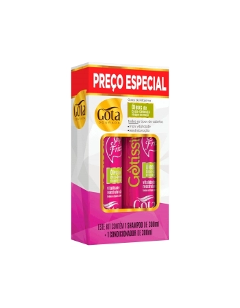 GOTA DOURADA KIT ( SH 300ML + COND 300ML ) GOTISSIMA ALFAZEMA