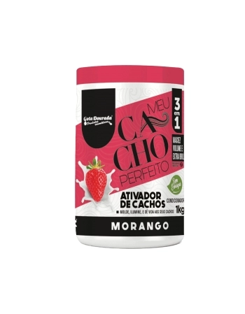 GOTA DOURADA MEU CACHO PERFEITO CR PENTEAR MORANGO 1KG