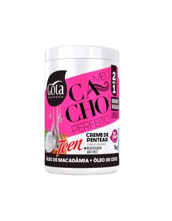 GOTA DOURADA MEU CACHO PERFEITO CR PENTEAR OLEO DE MACADAMIA - COCO 1KG