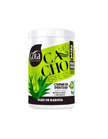 GOTA DOURADA MEU CACHO PERFEITO CR PENTEAR OLEO DE BABOSA 1KG