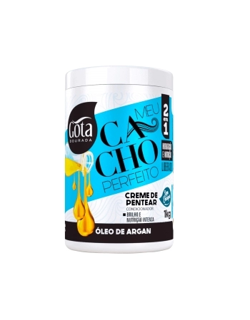 GOTA DOURADA MEU CACHO PERFEITO CR PENTEAR OLEO DE ARGAN 1 KG