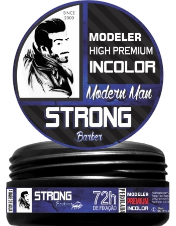 STRONG BARBER POMADA MODELADORA PREMIUM 150G