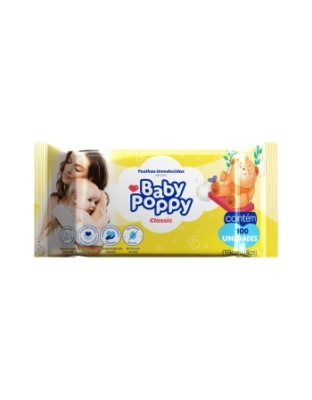 CLESS BABY POPPY TOALHAS UMED C/100UN