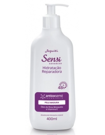 JEQUITI SENSI HIDRATANTE CORPORAL HIDRATAÇÃO REPARADORA PELE MADURA 400ML