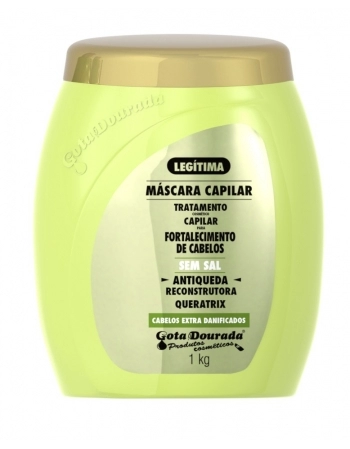 GOTA DOURADA MASCARA CAPILAR QUEDA RECON