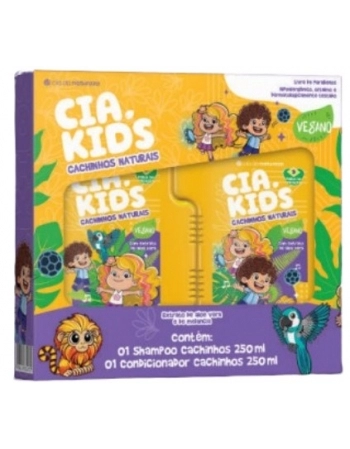 CIA KIDS VEGANO CACHINHOS NATURAIS KIT (SH 250ML + COND 250ML)