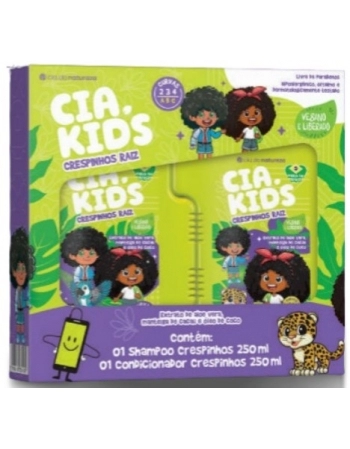 CIA KIDS VEGANO CRESPINHOS RAIZ KIT (SH 250ML + COND 250ML)