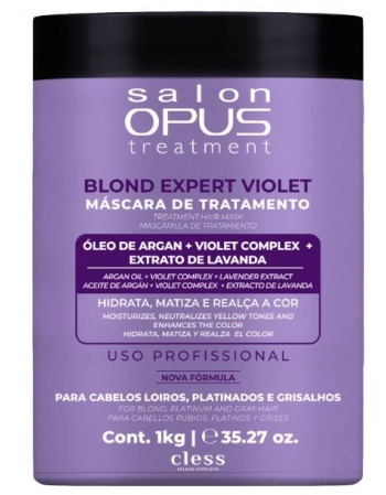 CLESS SALON OPUS BLOND VIOLET 1L MASCARA TRATAMENTO