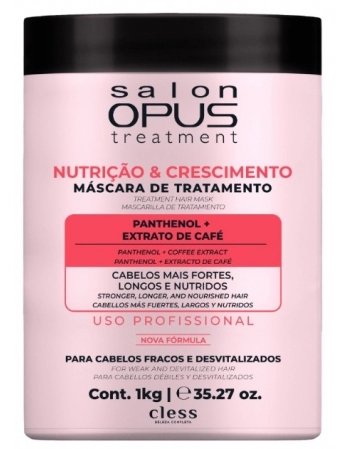 CLESS SALON OPUS NUTRIÇÃO & CRESCIMENTO 1L MASCARA TRATAMENTO