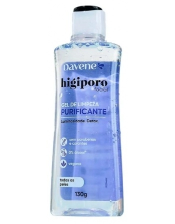 DAVENE HIGIPORO GEL DE LIMPEZA PURIFICANTE TODAS AS PELES 130ML