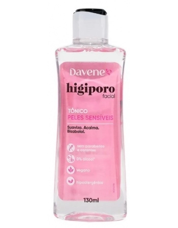 DAVENE HIGIPORO AGUA MICELAR PELES SENSIVEIS 130ML