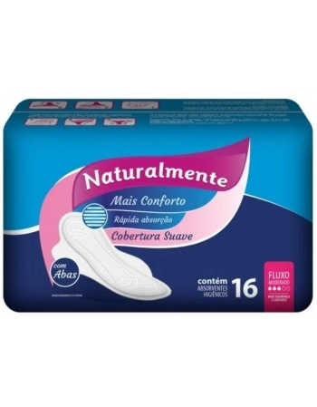 EVERGREEN NATURALMENTE ABSORVENTE C/ABAS 16 UNID