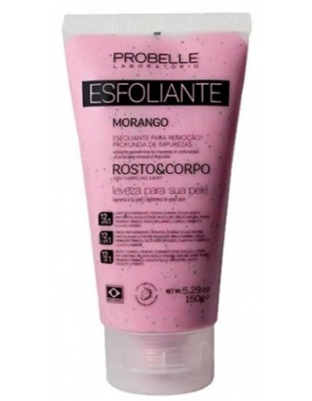 PROBELLE ESFOLIANTE ROSTO E CORPO MORANGO 150G