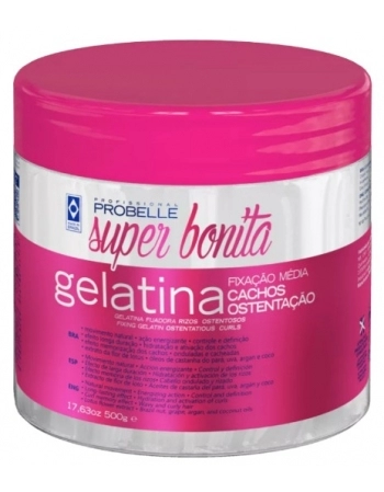 PROBELLE GELATINA FIXADORA CACHOS OSTENTAÇÃO 500G