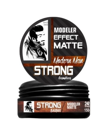 STRONG BARBER POMADA MODELADORA MATTE 150G