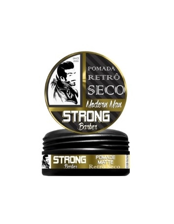 STRONG BARBER POMADA MODELADORA RETRÔ SECO 150G