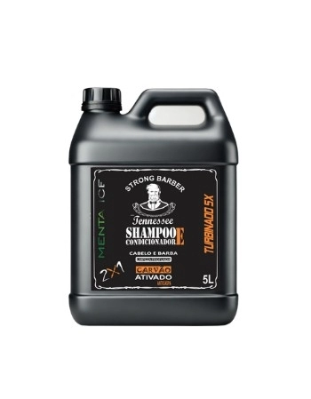STRONG BARBER TENNESSEE CARVÃO ATIVADO SHAMPOO E CONDICIONADOR 5L