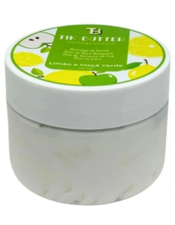 TIK BUTTER MANTEIGA CORPORAL LIMÃO E MAÇA VERDE 250G