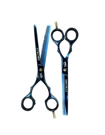 STRONG BARBER TESOURA PROFISSIONAL DESBASTE 6.5 POL AZUL