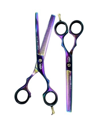 STRONG BARBER TESOURA PROFISSIONAL DESBASTE 6.5 POL FUCSIA