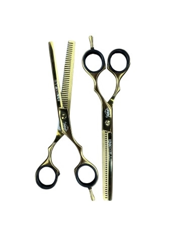 STRONG BARBER TESOURA PROFISSIONAL DESBASTE 6.5 POL PRETA