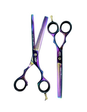 STRONG BARBER TESOURA PROFISSIONAL DESBASTE 6.5 POL PRETA