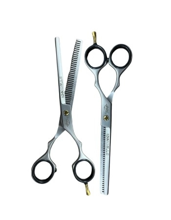 STRONG BARBER TESOURA PROFISSIONAL DESBASTE 6.5 POL PRETA