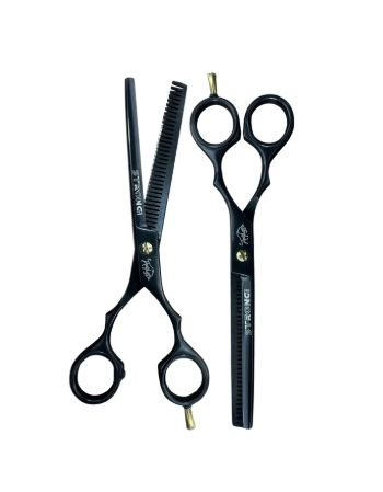 STRONG BARBER TESOURA PROFISSIONAL DESBASTE 6.5 POL PRETA