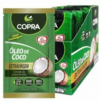 COPRA OLEO DE COCO EXTRA VIRGEM SACHE 15ML (DP C/40 UNID)