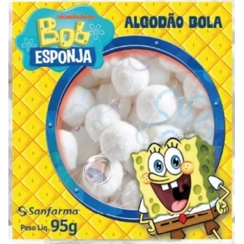SANFARMA BOB ESPONJA ALGODAO BOLINHAS 95G