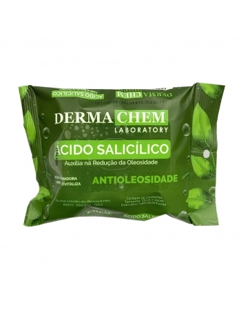 DERMACHEM LENÇO DEMAQUILANTE ACIDO SALICILICO C/ 25 UNID