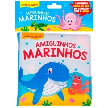 ON LINE AMIGUINHOS MARINHOS LIVRO DE BANHO 01