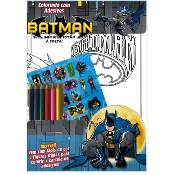 ON LINE BATMAN COLORINDO COM ADESIVOS 01