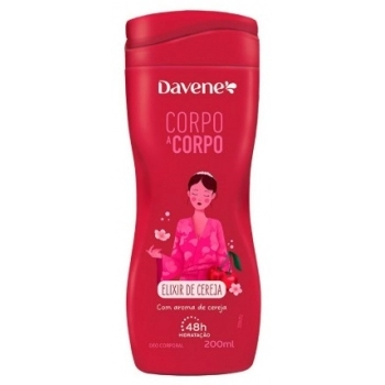 DAVENE CORPO A CORPO HIDRATANTE CORPO 200ML CEREJA