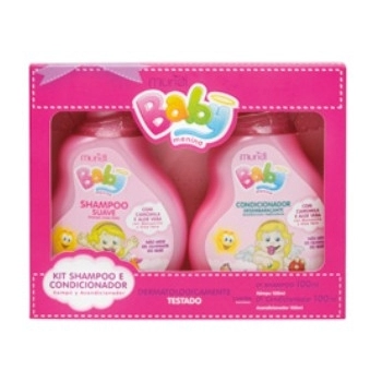 MURIEL BABY KIT ROSA (SHAMPOO E CONDICIO